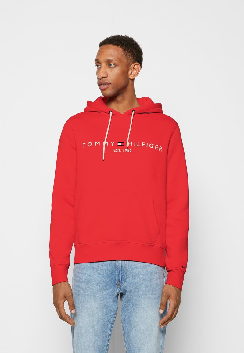red tommy hoodie