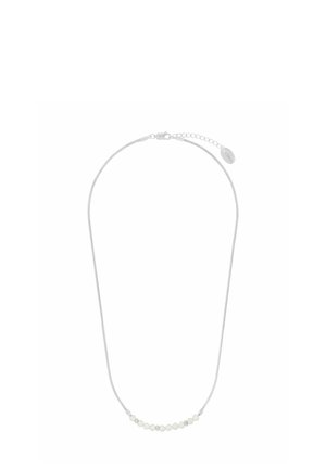 S.OLIVER KETTE MIT ANHÄNGER FÜR DAMEN, 925 STERLING SILBER, SCHMUCKSTEIN SYNTH., SILBER BEADS - Naszyjnik