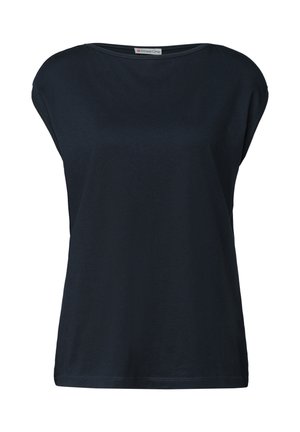 Street One, BASIC SHIRT MIT U-BOOT-AUSSCHNITT - T-paita - shadowed navy