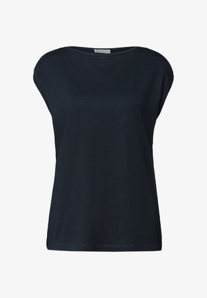Street One, BASIC SHIRT MIT U-BOOT-AUSSCHNITT - T-paita - shadowed navy