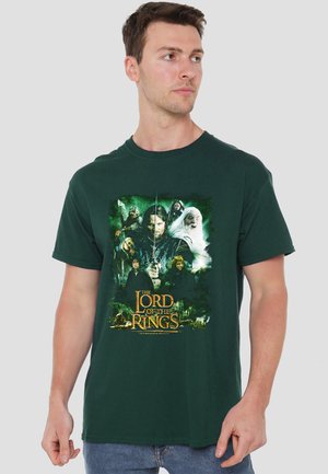 Cotton Soul, LORD OF THE RINGS HERO GROUP - T-Shirt print - dark green