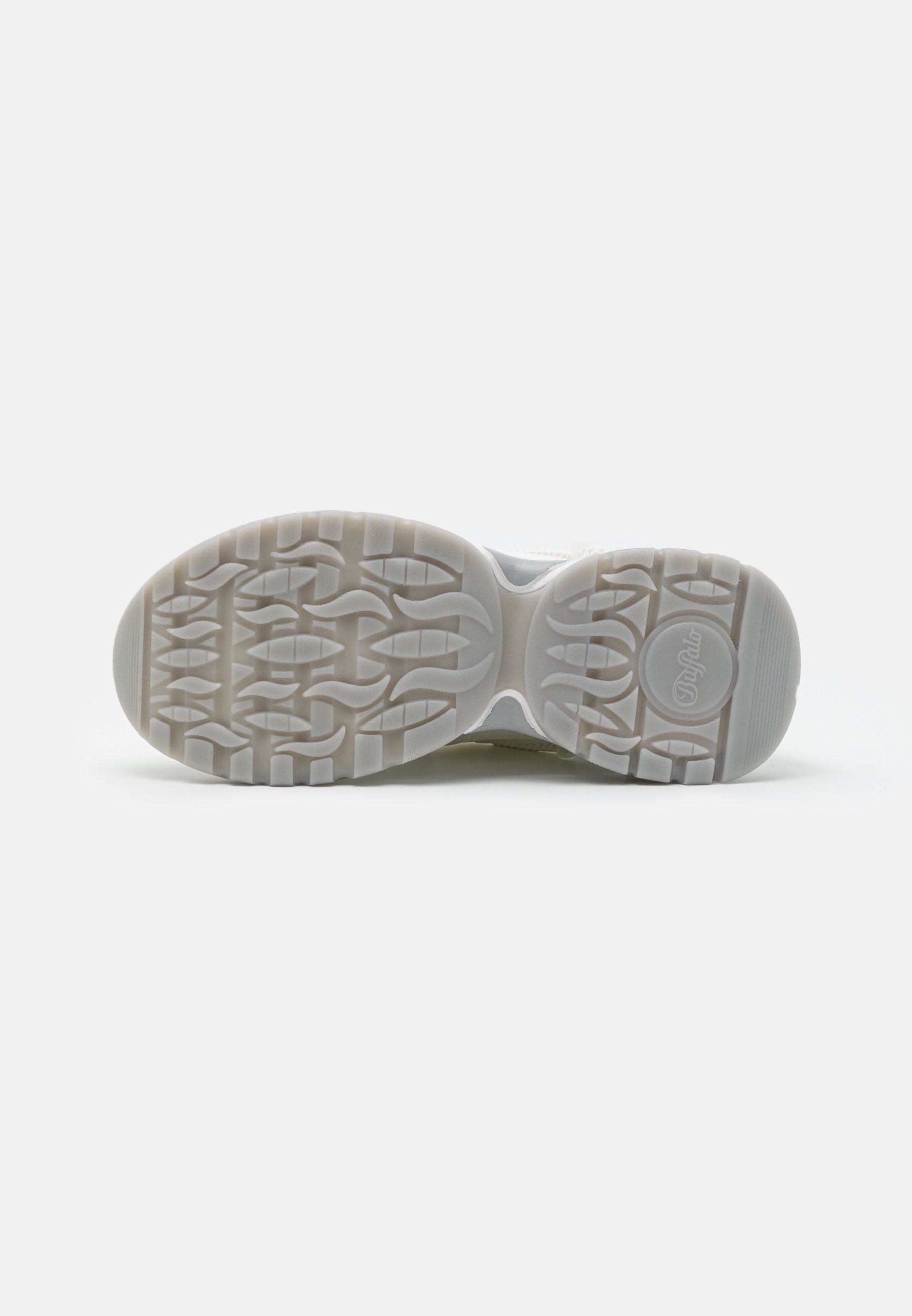 Buffalo TRIPLET LACE - Trainers - white/silver/white - Zalando.co.uk