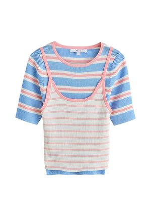 Next, REGULAR FIT - T-SHIRT CAMI DOUBLE LAYER TOP . - Tricou cu imprimeu - blue stripe
