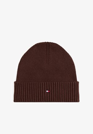 FLAG BEANIE UNISEX - Megzta kepurė - rich walnut