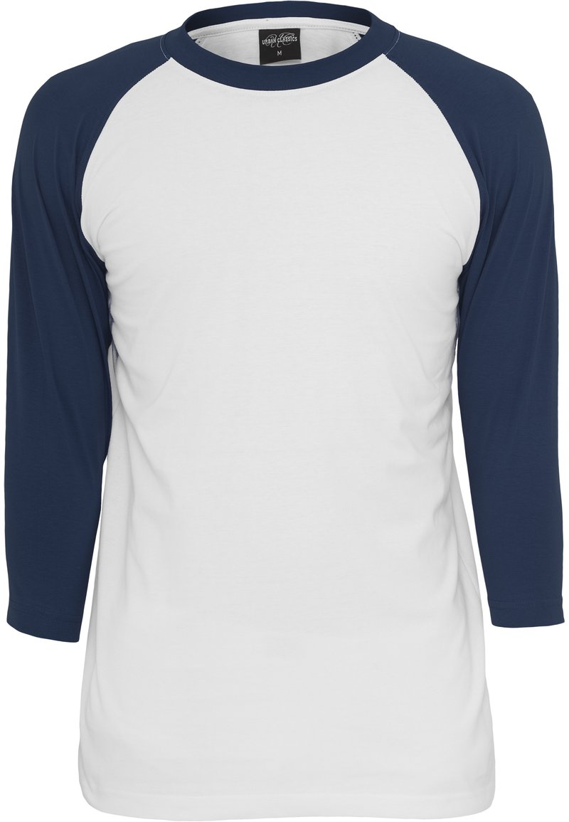 T-shirt Maniche Lunghe Bimba Maglia Raglan Maniche Lunghe Urban Classics - Contrasto Bianco/Nero Per Bambine E Ragazze Maglia Contrasto Bambini