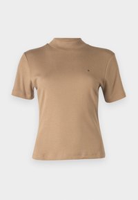 SLIM CODY CROP MOCK - Paprasti marškinėliai - safari