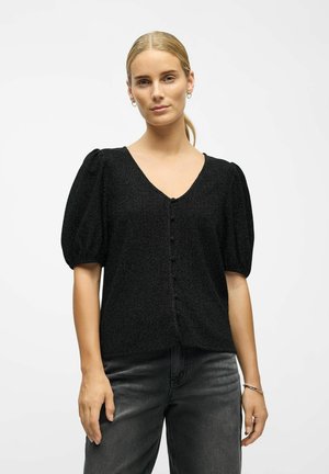 GLITZER - Blouse - black