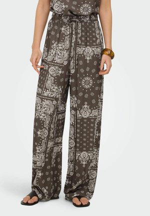 ONLY, ONLKAVI Wide Leg Fit - Pantaloni - chocolate martini