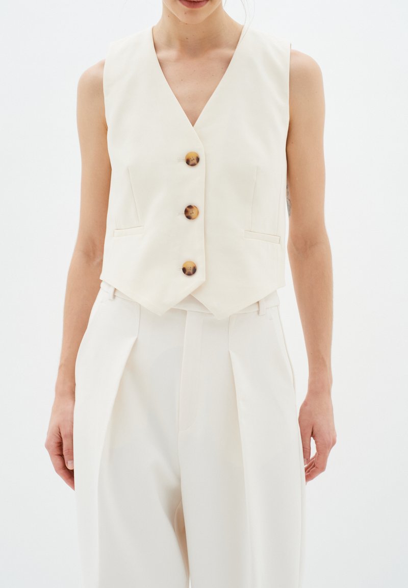 InWear - Waistcoat - eggshell, Enlarge