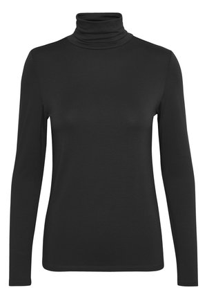 SLHANADI ROLLNECK LS - Long sleeved top - black