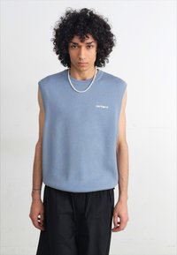 Carhartt WIP SCRIPT VEST - Pulover - misty sky