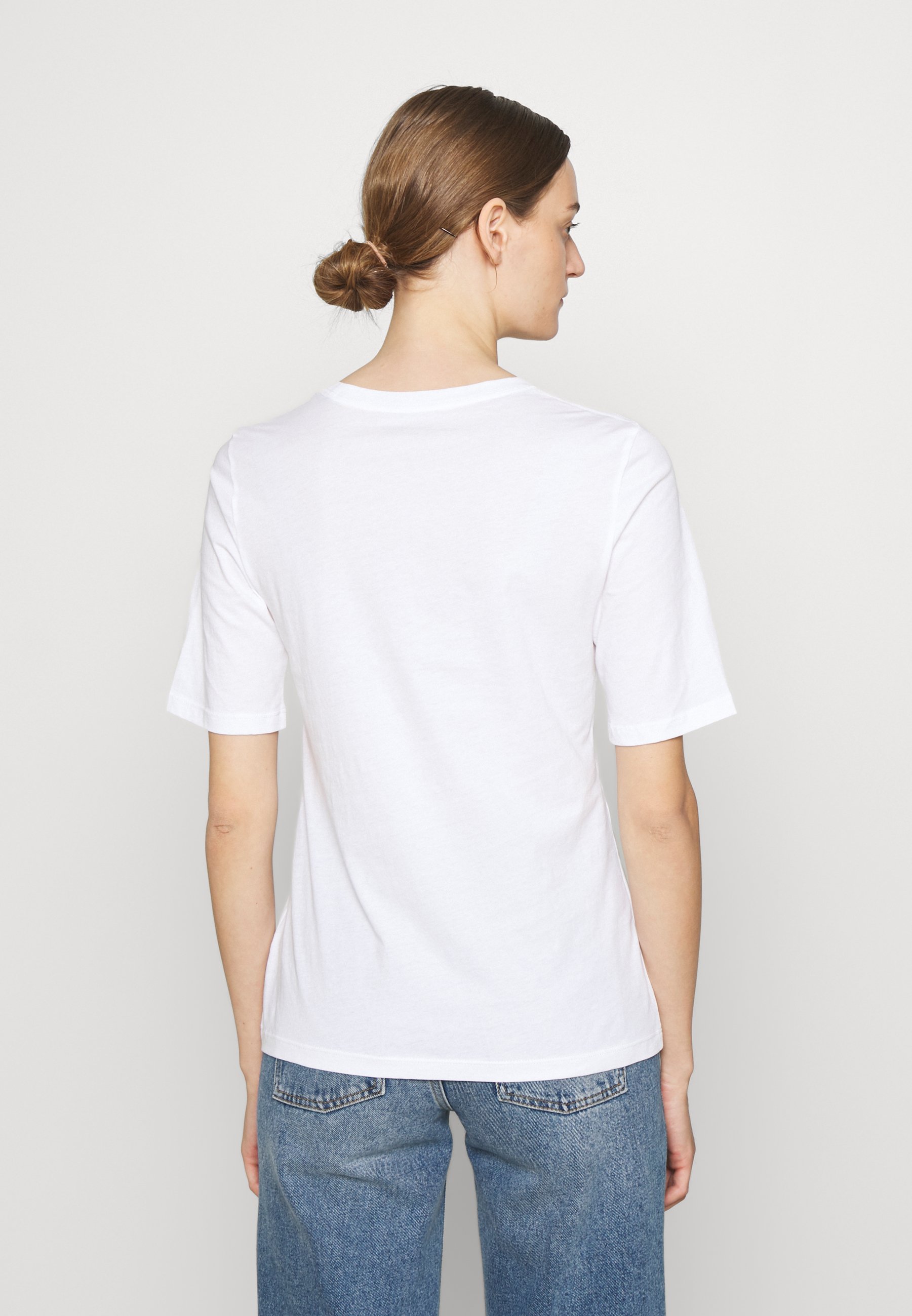 TEE - Print T-shirt - fresh white/white 
