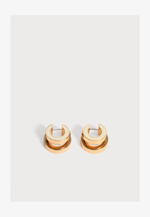 Tory Burch, ICON DOUBLE HOOP EARRINGS - Ohrringe - gold-coloured/new ivory