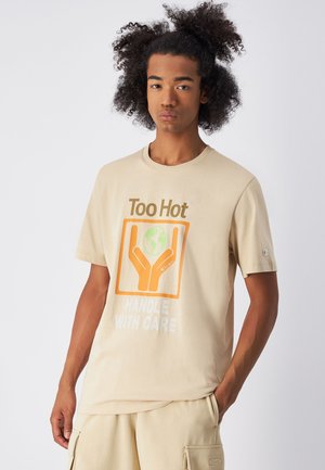 T-Shirt print - tan