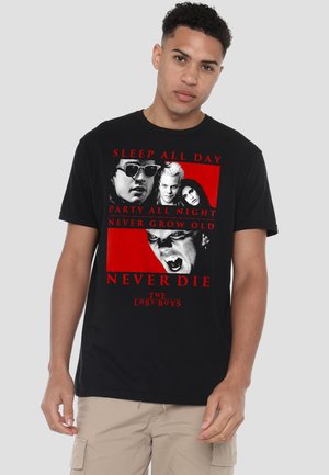 Cotton Soul, THE LOST BOYS/NEVER DIE - Print T-shirt - black