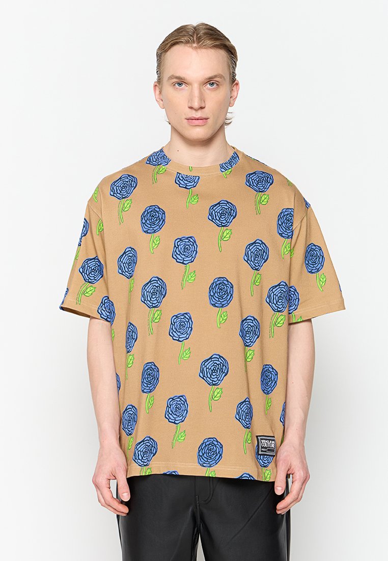 Versace Jeans Couture T-shirt print lichtbruin