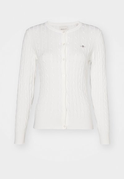 STRETCH CABLE - Gilet - eggshell