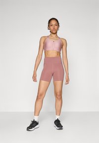 Under Armour MIDDIE SHORT - Tights - maroon mist/dark maroon