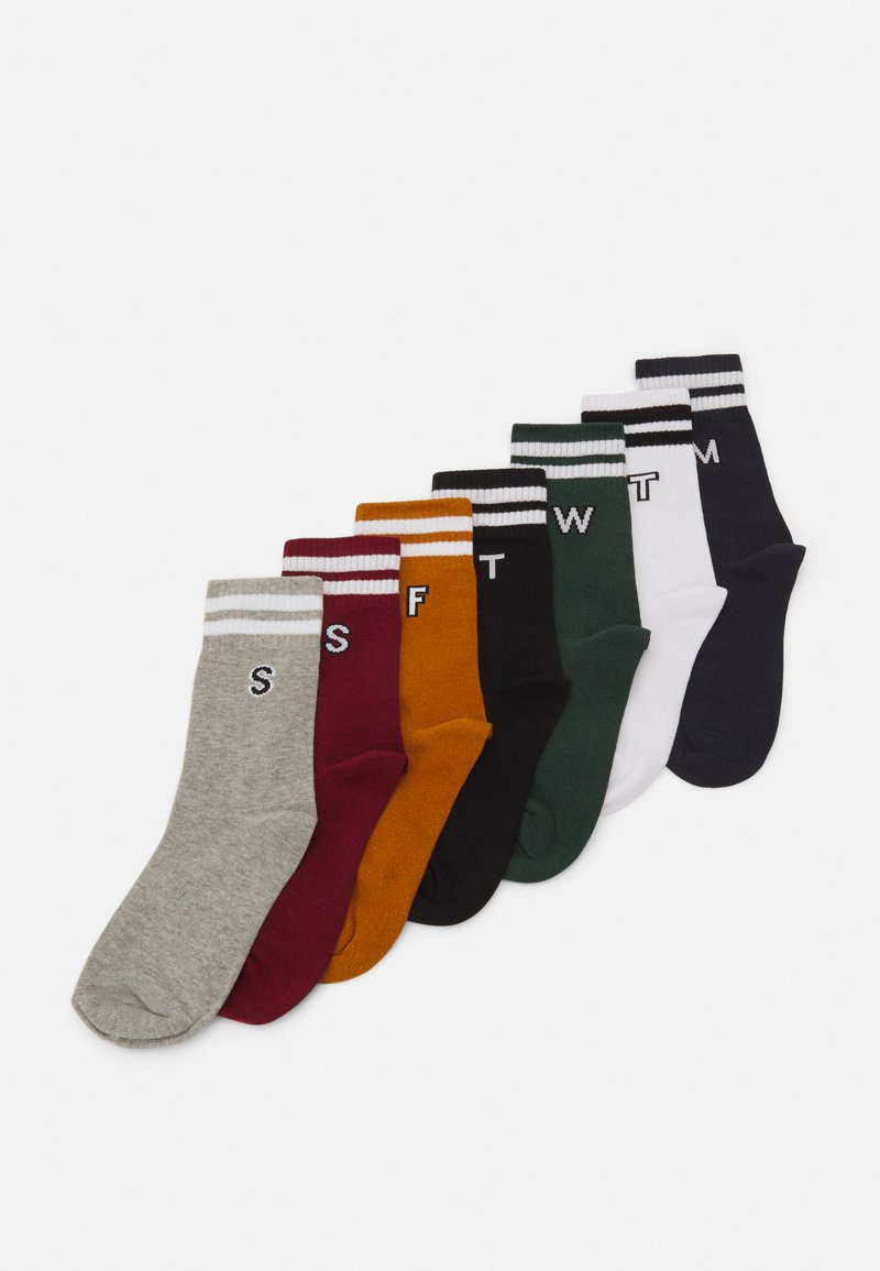 Urban Classics COLLEGE LETTER SOCKS 7 PACK - Sokid - multicolor