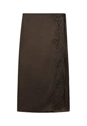 Massimo Dutti, Wikkelrok - dark brown