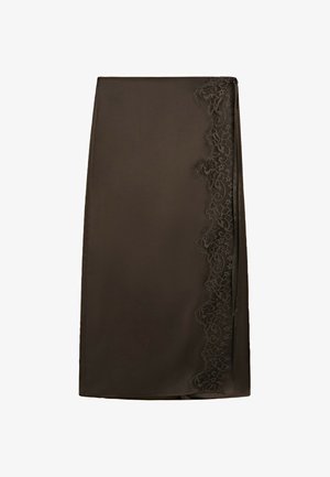 Massimo Dutti, Wikkelrok - dark brown