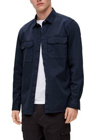 QS Overhemd - tiefblau