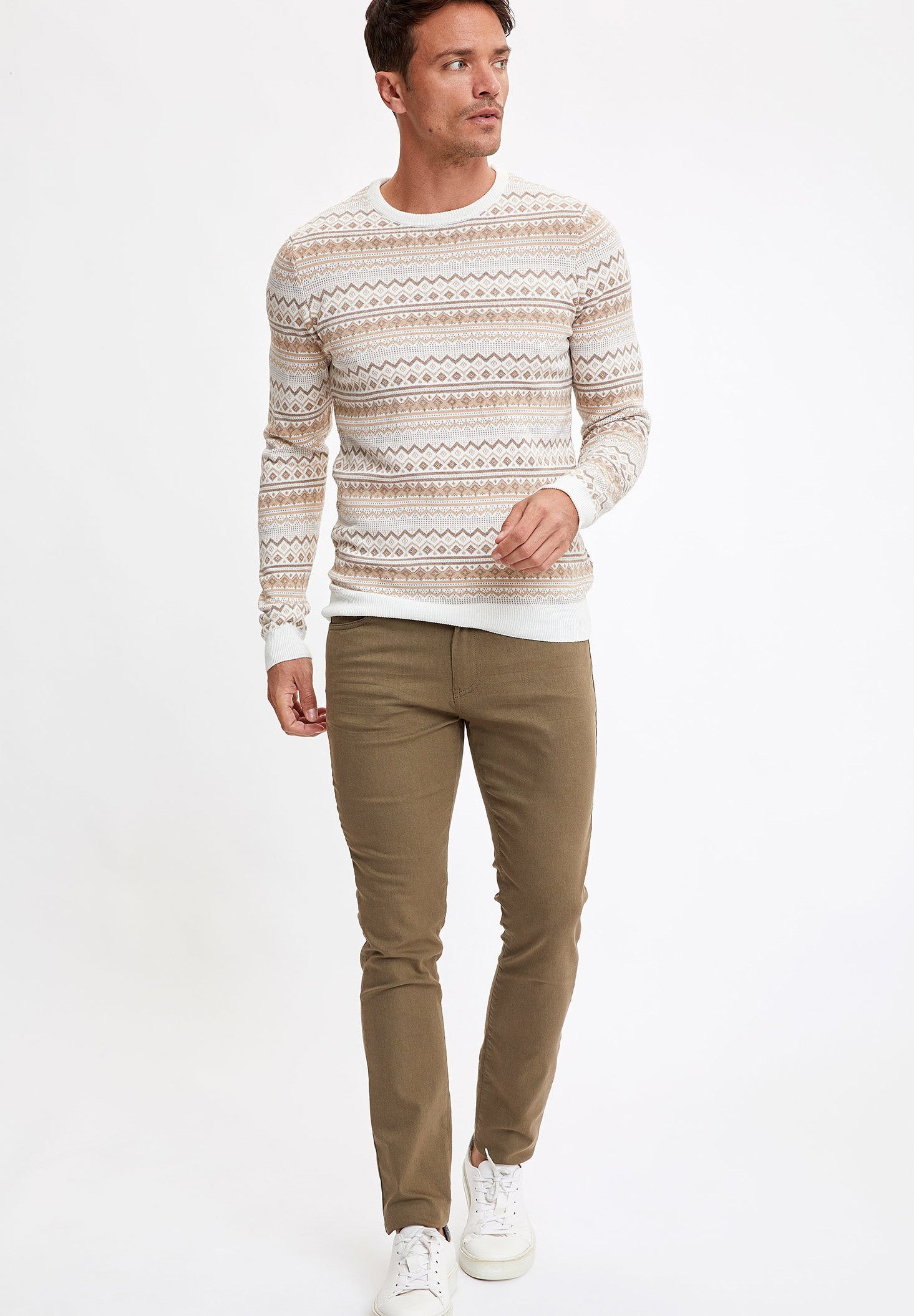 DeFacto Jumper - ecru/beige - Zalando.ie