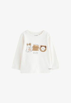 Next REGULAR FIT - Camiseta de manga larga - ecru bunny characters