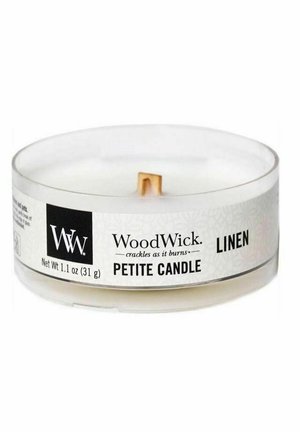 Woodwick WOODWICK PETITE - LINEN - Geurkaars - white