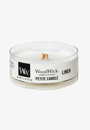 Woodwick WOODWICK PETITE - LINEN - Geurkaars - white
