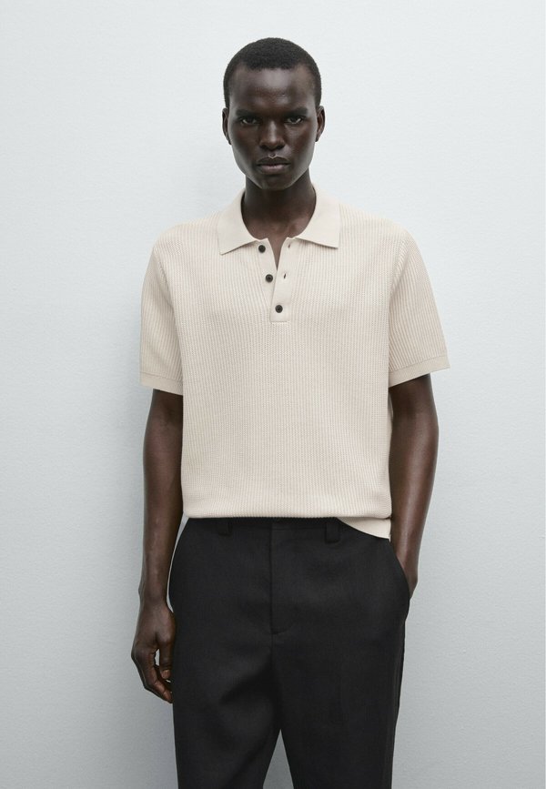 TEXTURED - Polo shirt - beige