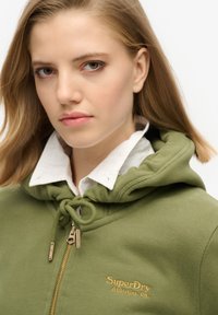 Superdry & Co Sweater met rits - olive khaki