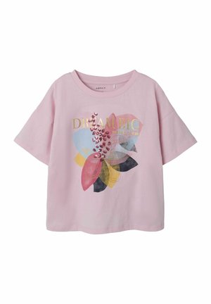 LOOSE FIT - Camiseta estampada - parfait pink