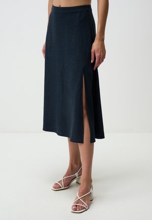 Jimmy Key HIGH WAIST MIDI  - Gonna a campana - dark blue