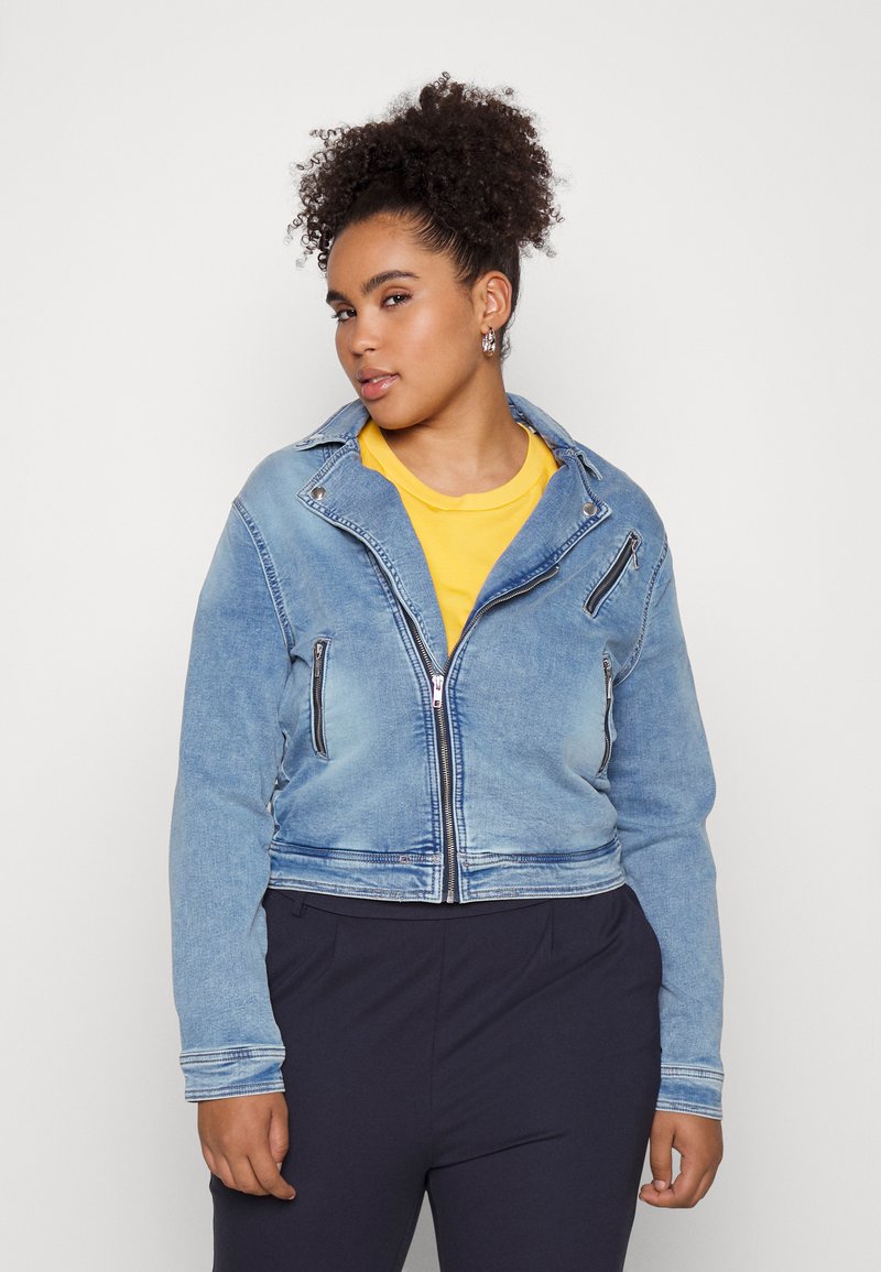 ONLY Curve ONCSTEFFIE Denim jacket light blue denim/lightblue