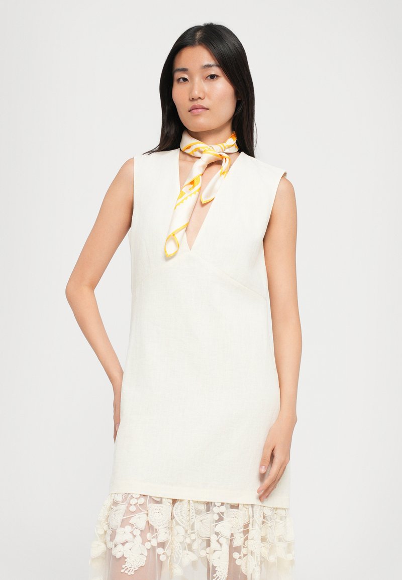 sachin and babi light blue dress Sheer Embroidered Organza Maxi Dress with Slip & Belt  LAI MENG FIVE CATS
