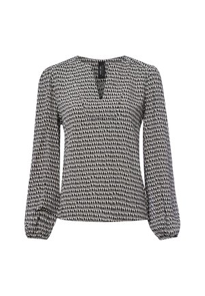 Blouse - grau schwarz