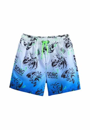 Badeshorts - white/blue sonic