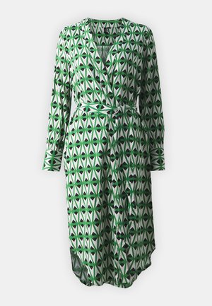 VMEASY LONG KIMONO - Skraistė  - black/green graphic