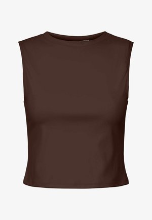 Pieces TRAININGSTOP - Tops - chicory coffee