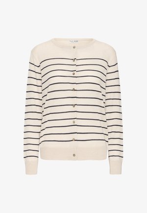PULZ, PZSADIE - Kardigan - creme/navy stripe