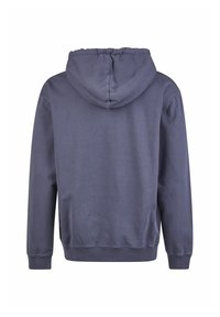 Kapuzensweatshirt in Dunkelgrau, aus weichem Baumwollstoff. Verfügt über gerippte Bündchen, eine lockere Passform und ein gerafftes Kapuzendetail am Halsauschnitt.