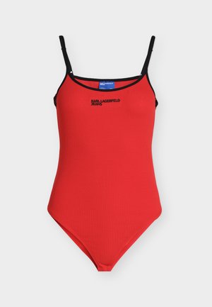 Karl Lagerfeld Jeans, RIBBED BODY - Body - high risk red
