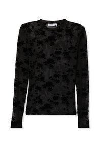 Terranova CON MOTIVO FLOREALE - Maglietta a manica lunga - nero