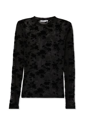 Terranova CON MOTIVO FLOREALE - Maglietta a manica lunga - nero