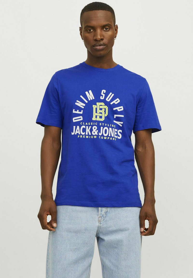 Jack & Jones PREMIUM GEDRUCKT RUNDHALS - Apdrukāts T-krekls - surf the web