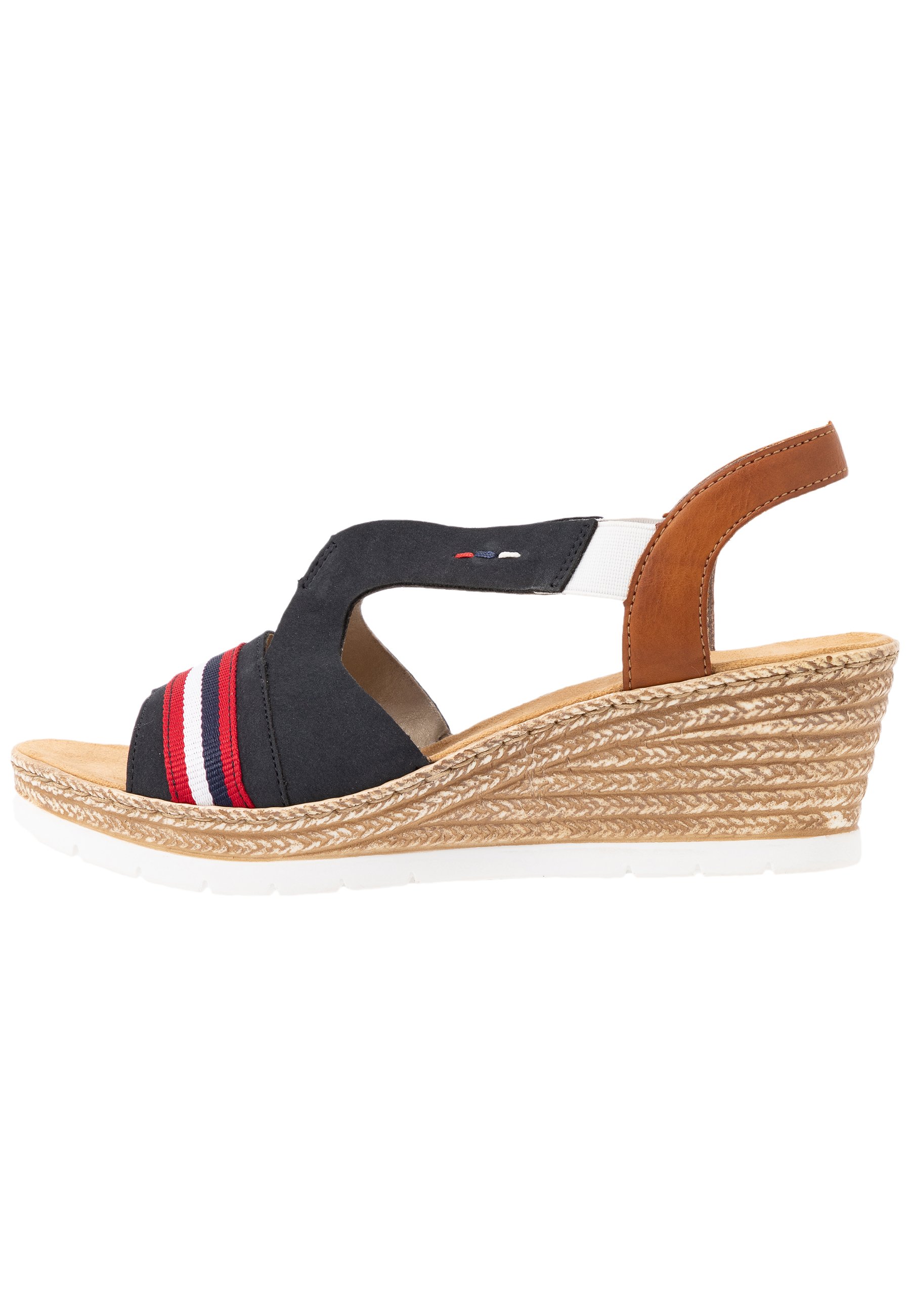 Rieker Sandalen met plateauzool - pazifik/cayenne/Blauw - Zalando.be
