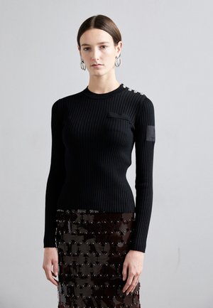 Strickpullover - black