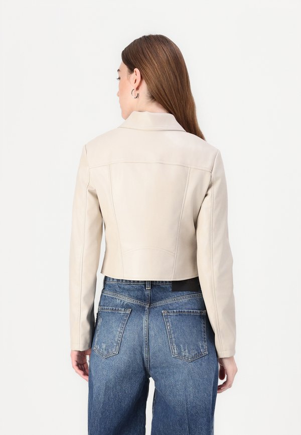 CLEMENCE  - Faux leather jacket - pearl oyster2