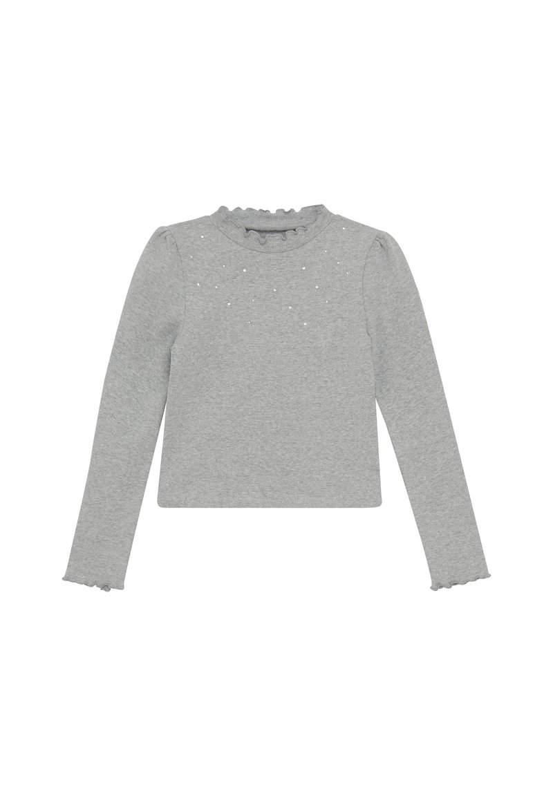 Creamie Langarmshirt - light grey melange